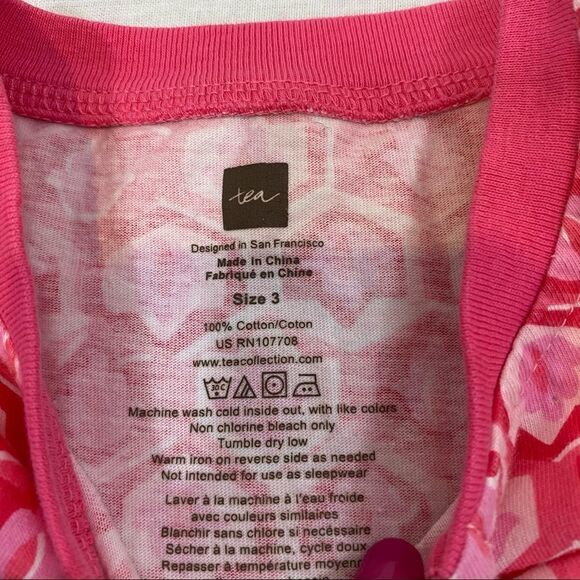 Girls‎ Tea “Fatima” Pink Drop Waist Dress Size 3 - Picture 9 of 10